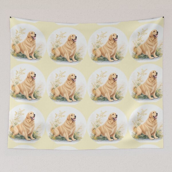 Item preview,   Golden Retriever Puppy Campfire Comic Cartoon  designed and sold by Petsthetic.