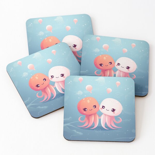 Item preview, OctoLove: Cute Octopuses Holding Hands Theme designed and sold by Digi-Artsy.