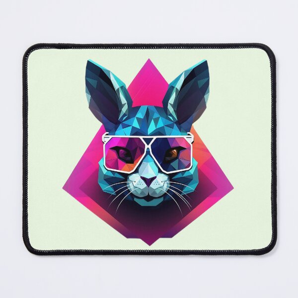Item preview, Bunny with glasses designed and sold by MyBunnyverse.