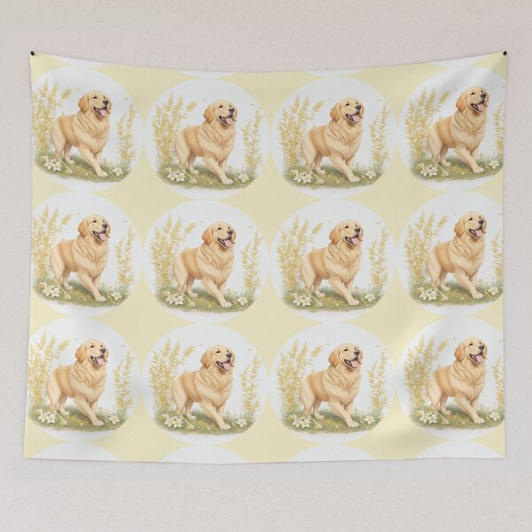 Item preview,  Golden Retriever Puppy Campfire Comic Cartoon  designed and sold by Petsthetic.