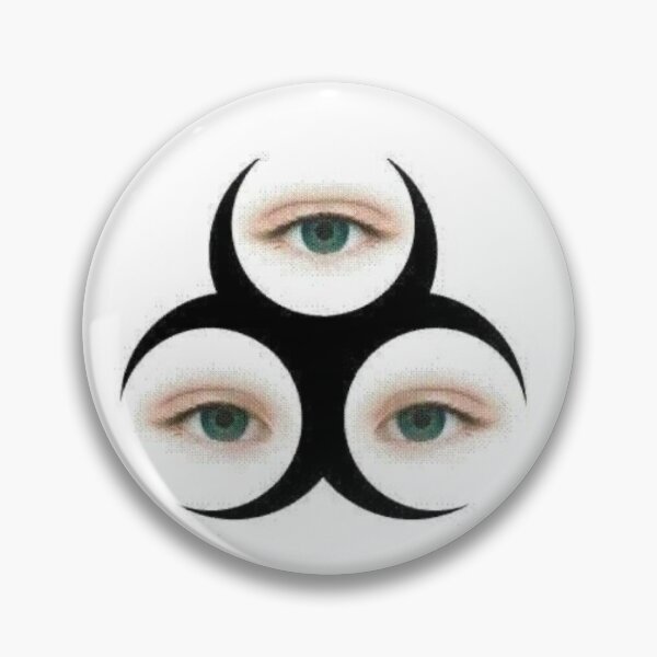 Item preview, radioactive biohazard eye symbol designed and sold by jinxproof.