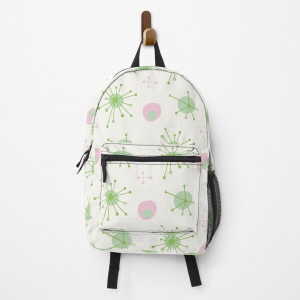 Item preview, Atomic Mid Century Starburst Pattern Green, Pink designed and sold by trdstudio.
