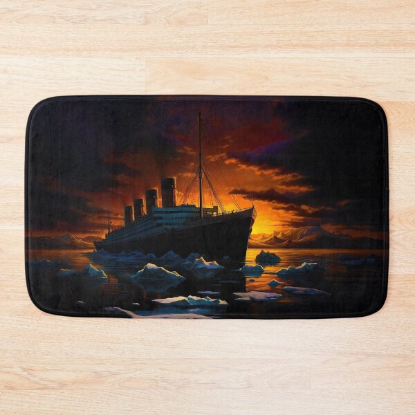 Item preview, Sunset Encounter: Titanic Amidst Icebergs designed and sold by Digi-Artsy.