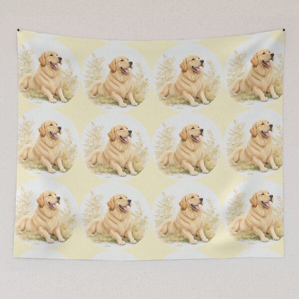 Item preview,  Golden Retriever Puppy Campfire Comic Cartoon  designed and sold by Petsthetic.