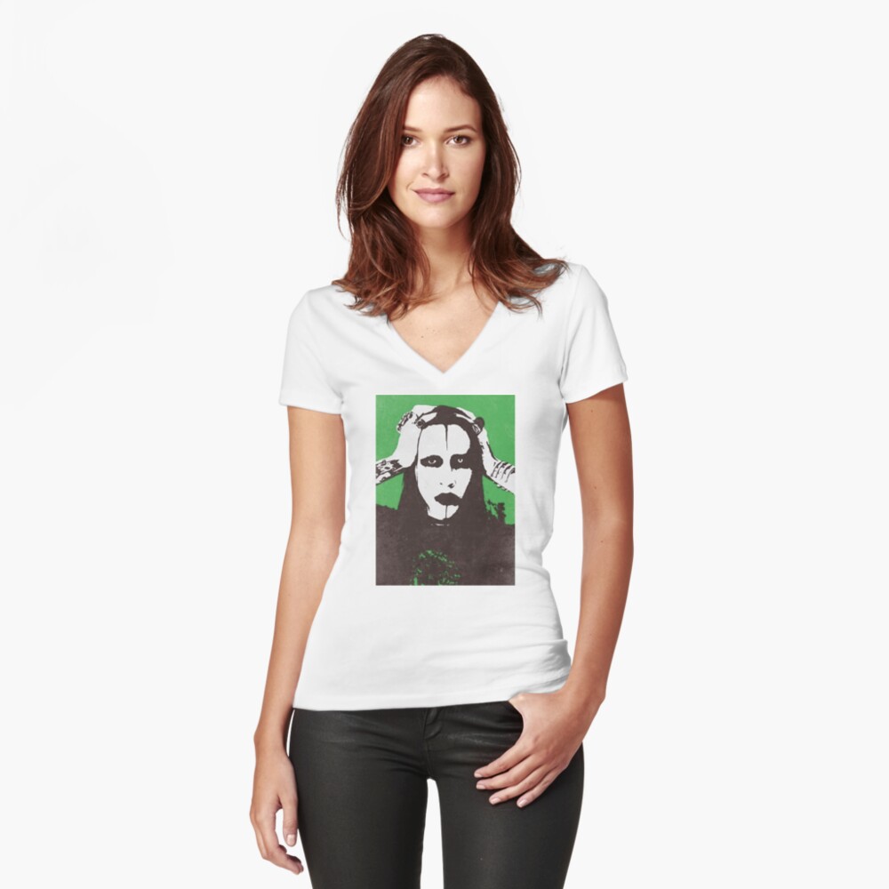 Item preview, Fitted V-Neck T-Shirt designed and sold by Danpae.