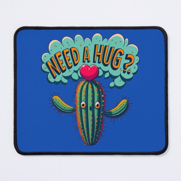 Item preview, Need a hug, cactus lovers, for positive prickly minds, gardening, gift designed and sold by bubblylive.