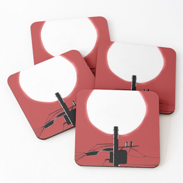 Item preview, The red ninja moon telephone pole designed and sold by Theblack Future.