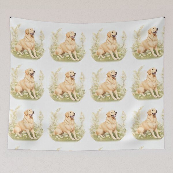 Item preview,   Golden Retriever Puppy Campfire Comic Cartoon  designed and sold by Petsthetic.