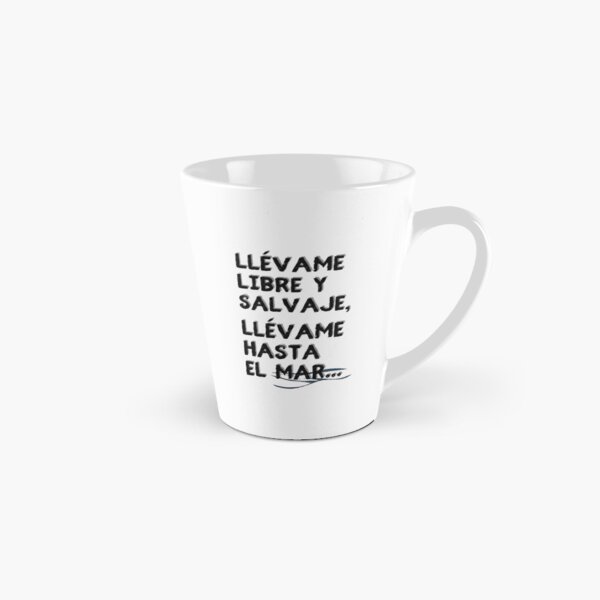 Vista previa del artículo con la obra «Frase en español: estrofa canción Llévame hasta el mar.  Serie (II), en negro.», diseñado y vendido por Rebeldía Pura.