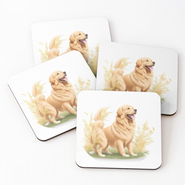 Item preview,  Golden Retriever Puppy Campfire Comic Cartoon  designed and sold by Petsthetic.
