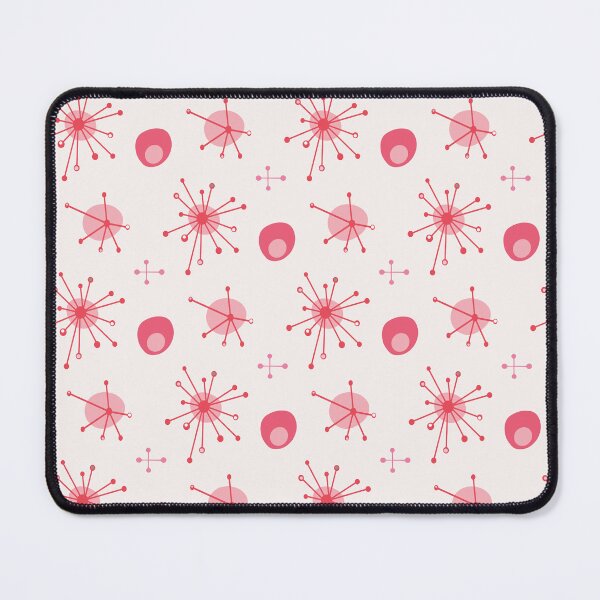 Item preview, Atomic Mid Century Starburst Pattern Pink, Red designed and sold by trdstudio.