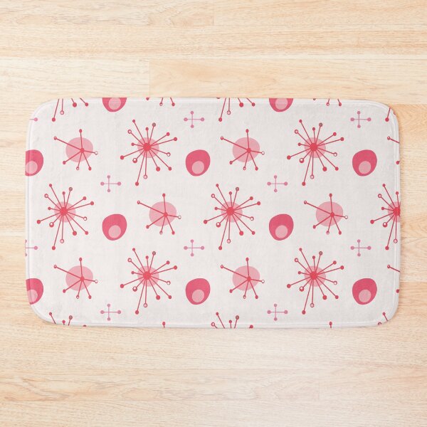 Item preview, Atomic Mid Century Starburst Pattern Pink, Red designed and sold by trdstudio.