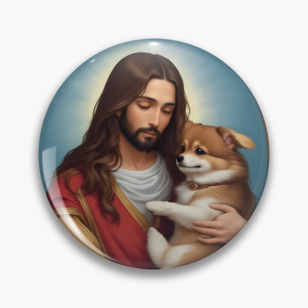 Item preview, Jesus Carrying a Pomeranian designed and sold by memezart.