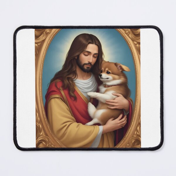 Item preview, Jesus Carrying a Pomeranian designed and sold by memezart.