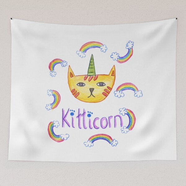 Item preview, Kitticorn Cat Unicorn Funny Magical Animal Art Design designed and sold by HighArtDesigns.