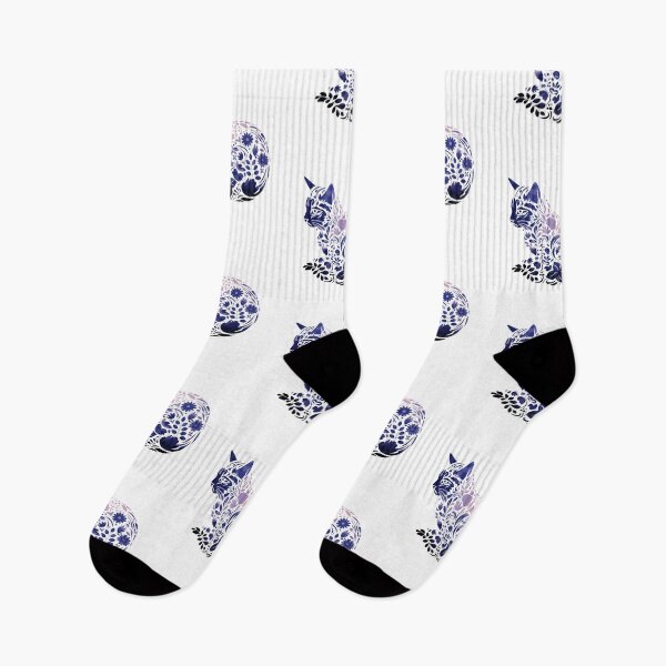 Item preview, Floral Cat Silhouette designed and sold by SchorlCraft.