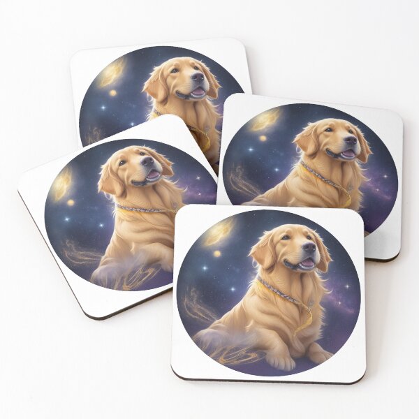 Item preview,   Golden Retriever Puppy Campfire Comic Cartoon  designed and sold by Petsthetic.