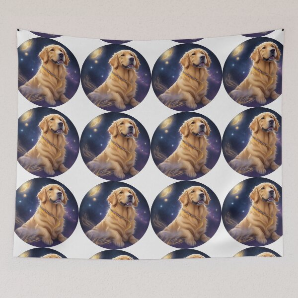 Item preview,   Golden Retriever Puppy Campfire Comic Cartoon  designed and sold by Petsthetic.