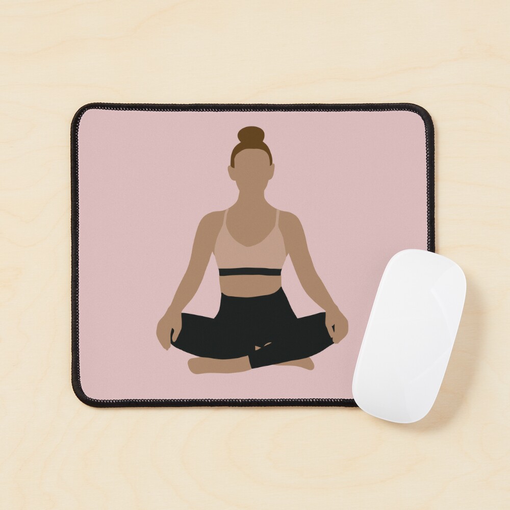Woman Yoga Relaxation Simple Minimal Aesthetic Poster for Sale by  TheEclecticKat