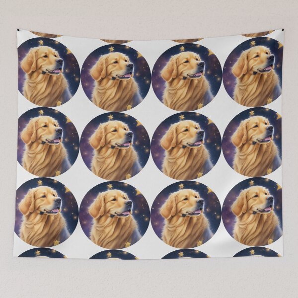Item preview, Golden Retriever Puppy Campfire Comic Cartoon  designed and sold by Petsthetic.