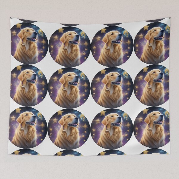 Item preview, Golden Retriever Puppy Campfire Comic Cartoon  designed and sold by Petsthetic.