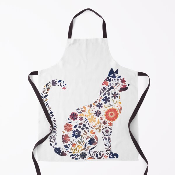 Item preview, Floral Cat Silhouette designed and sold by SchorlCraft.