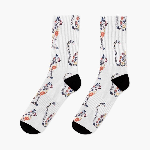 Item preview, Floral Cat Silhouette designed and sold by SchorlCraft.