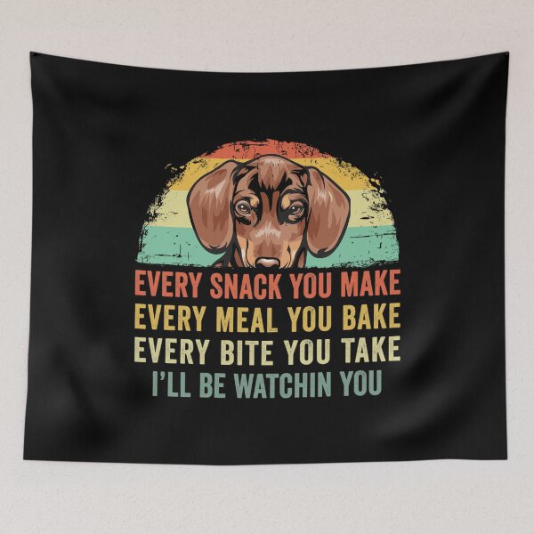 Item preview, Dachshund Every Snack You Make Every Meal You Bake designed and sold by jingdomdesgine.