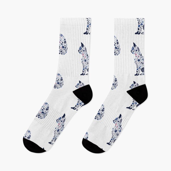 Item preview, Floral Cat Silhouette designed and sold by SchorlCraft.