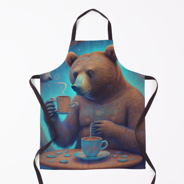 Item preview, Trippy Bear Drinking Coffee designed and sold by Ac3k.