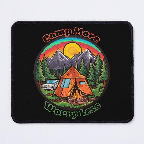 Item preview, Camp More, Worry Less -  Funny Camping Quotes designed and sold by mOdesign84.