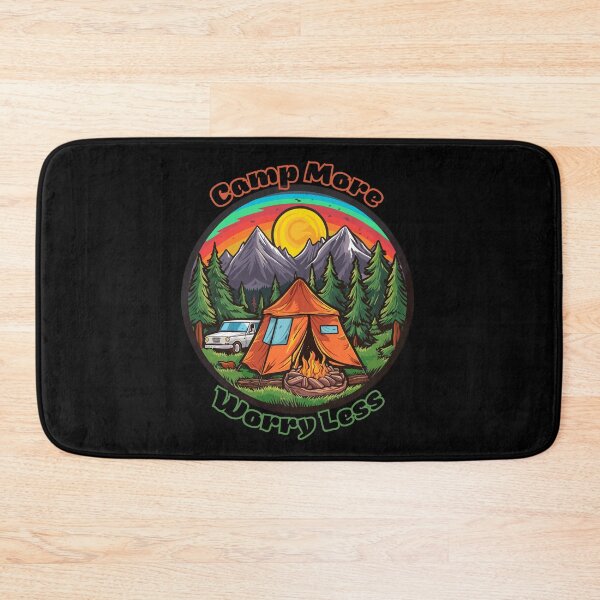 Item preview, Camp More, Worry Less -  Funny Camping Quotes designed and sold by mOdesign84.