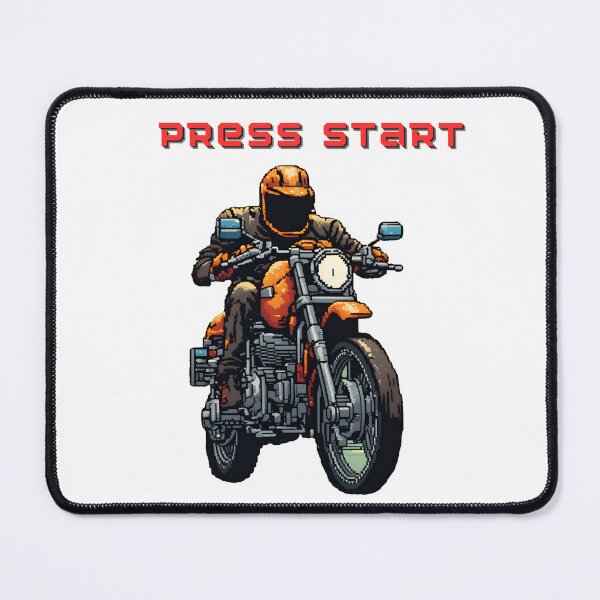 Item preview, pixel motorcycle Press start designed and sold by Rhmony.