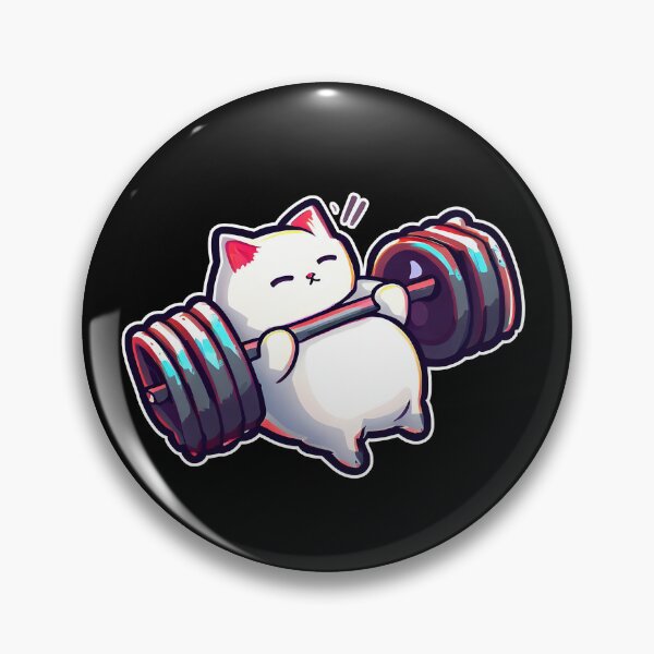Item preview, Funny Kitten Cat Lifting Weights at the Gym Exercising designed and sold by RosmirStore.