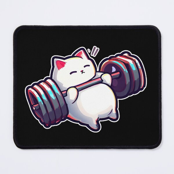 Item preview, Funny Kitten Cat Lifting Weights at the Gym Exercising designed and sold by RosmirStore.