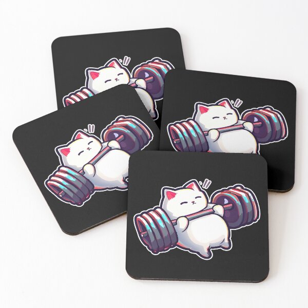 Item preview, Funny Kitten Cat Lifting Weights at the Gym Exercising designed and sold by RosmirStore.