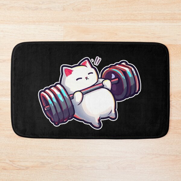 Item preview, Funny Kitten Cat Lifting Weights at the Gym Exercising designed and sold by RosmirStore.