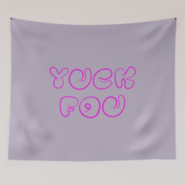 Item preview, Yuck fou -in hot pink trend color designed and sold by EmeraldeaArt.