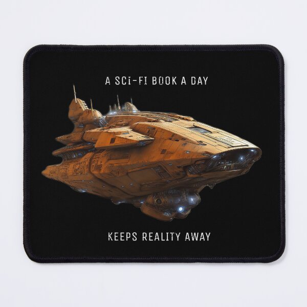 Item preview, Scifi Book A Day Keeps Reality Away designed and sold by jenmountainen.