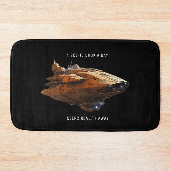 Item preview, Scifi Book A Day Keeps Reality Away designed and sold by jenmountainen.