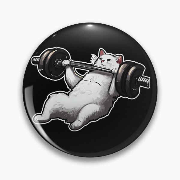 Item preview, Funny Kitten Cat Lifting Weights at the Gym Exercising designed and sold by RosmirStore.