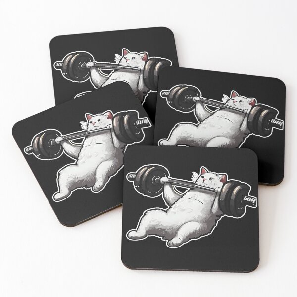 Item preview, Funny Kitten Cat Lifting Weights at the Gym Exercising designed and sold by RosmirStore.