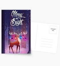Merry and Bright Postcards