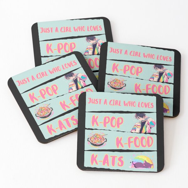 Item preview, Just a Girl Who Loves K-Pop, K-Food, K-ats Design designed and sold by Van Designs.