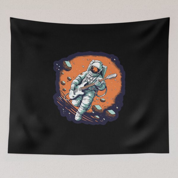 Item preview, Astronaut With Guitar Space Guitarist designed and sold by titanosdesign.