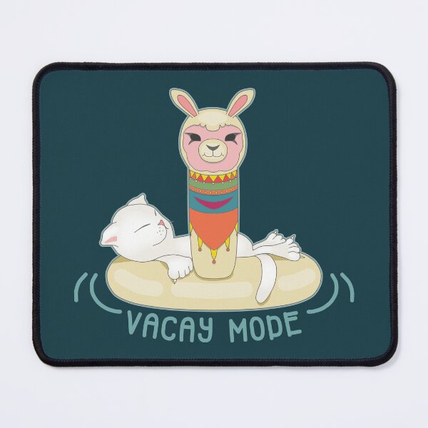 Item preview, Cat Vacay Mode with Llama designed and sold by ViewerEqualsPhoton.