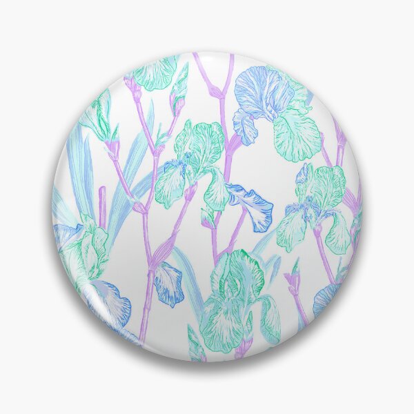 Item preview,  Admired Iris Seafoam  designed and sold by Fabricatemyart.