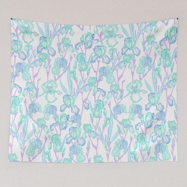 Item preview,  Admired Iris Seafoam  designed and sold by Fabricatemyart.