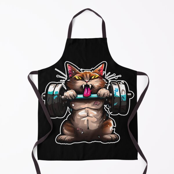 Item preview, Funny Kitten Cat Lifting Weights at the Gym Exercising designed and sold by RosmirStore.