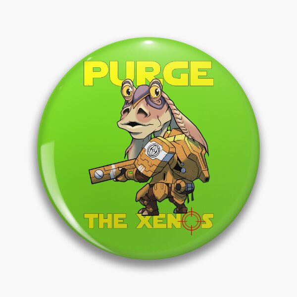 Artikelvorschau, „Purge the Xenos“, lustige grimmige Dark Space Opera-Illustration entworfen und verkauft von Davy Apis.